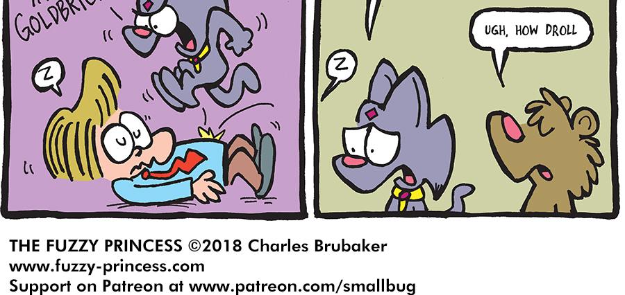 The Fuzzy Princess - Episode 297, Page 1: 2018-08-10-Heavy Sleeper